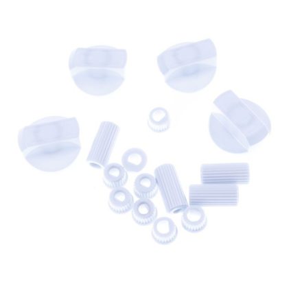 Univerzális gombkészlet sütőkhöz, tűzhelyekhez (fehér)