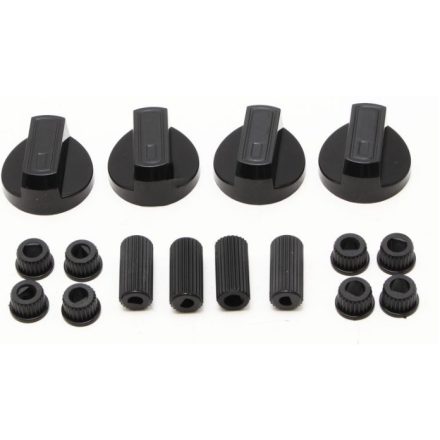 Univerzális gombkészlet sütőkhöz, tűzhelyekhez (fekete)