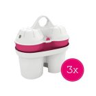 BWT Vida kancsó (2,6 liter pink) manuális szett 3 filterrel