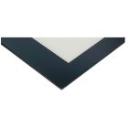 Üveglap, sütőajtó, belső, fekete, WHIRLPOOL tűzhely 493x404 mm 