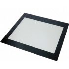 Üveglap, sütőajtó, belső, fekete, BEKO tűzhely, 436x413 mm 