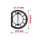 Gyári Hepa filter Electrolux ECC21-2IW, ZANUSSI ZAC21-2SB, ZAC21-4EB porszívókhoz