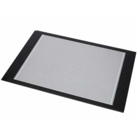 Üveglap, sütőajtó, fekete WHIRLPOOL / GORENJE tűzhely,  444x311 mm 