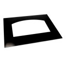 Üveglap, sütőajtó, belső, fekete,(eredeti) BEKO tűzhely , 520x399 mm 