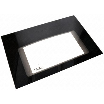 Üveglap, ajtó, külső, króm, (eredeti) FAGOR tűzhely 595x398 mm