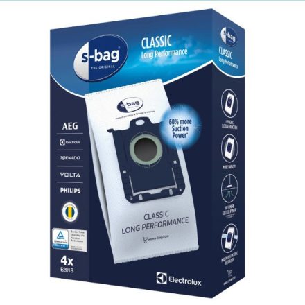 Eredeti S-BAG Philips, Electrolux, AEG porszívókhoz (4db/csomag)