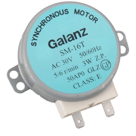 Tányérforgató motor (SM-16T 50AN0) CANDY, GORENJE/MORA mikrohullámú sütőkhöz (4W, 5-6 RPM 30V )