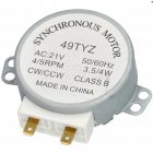  Tányérforgató motor, mikrohullámú sütő (3,5-4W, 4-5 RPM 21 Voltos!)