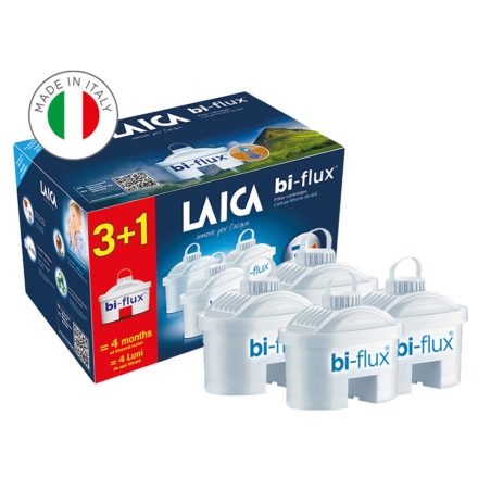 Laica Bi-Flux F3+1M univerzális Laica vízszűrő kancsó szűrőbetét, 3+1db