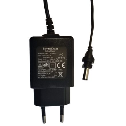 Töltő adapter SilverCrest Shaz 22.2 F7 akkumulátoros kéziporszívóhoz (eredeti)
